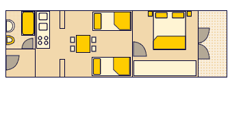 Grundriss der Ferienwohnungen - A2 - 2+2